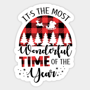 It's The Most Wonderful Time Of The Year Design Sticker